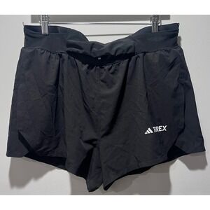 Adidas Terrex Women's Running Shorts Black AEROREADY Athletic Activewear‎ L